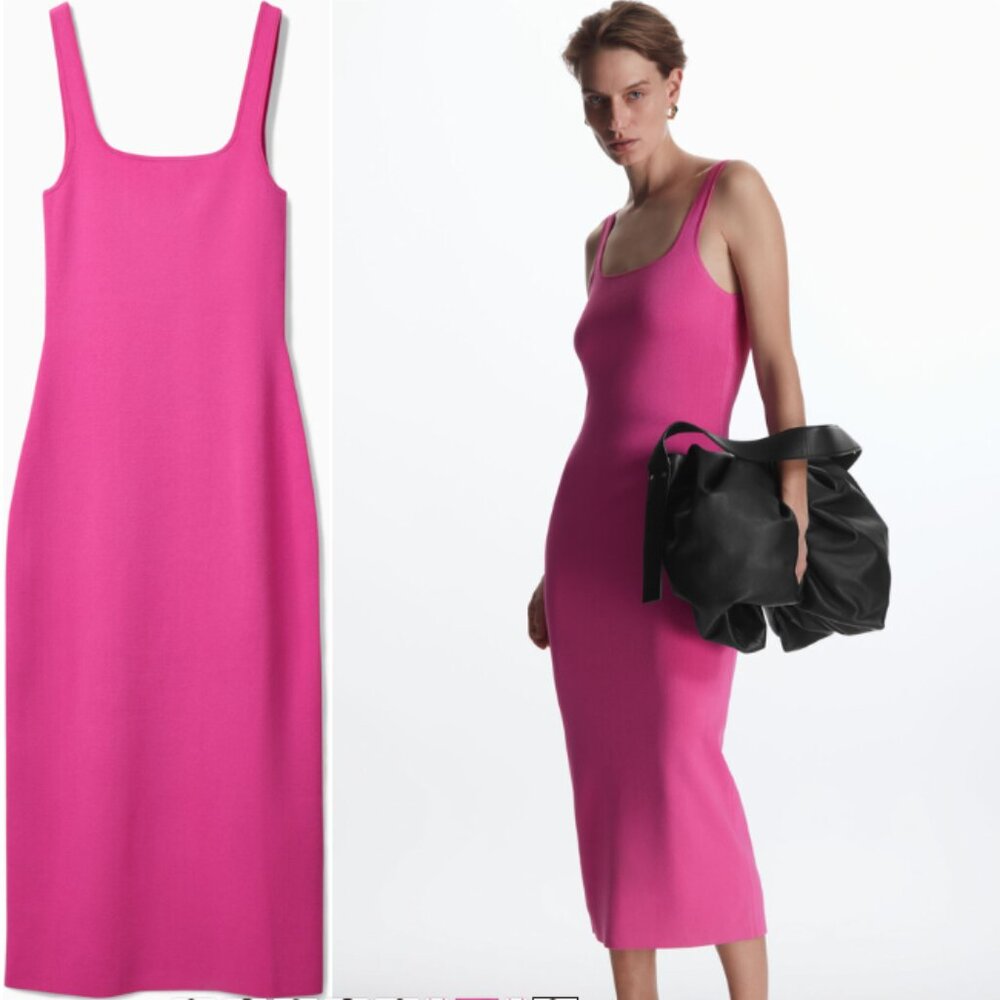 COS Pink Midi Dress